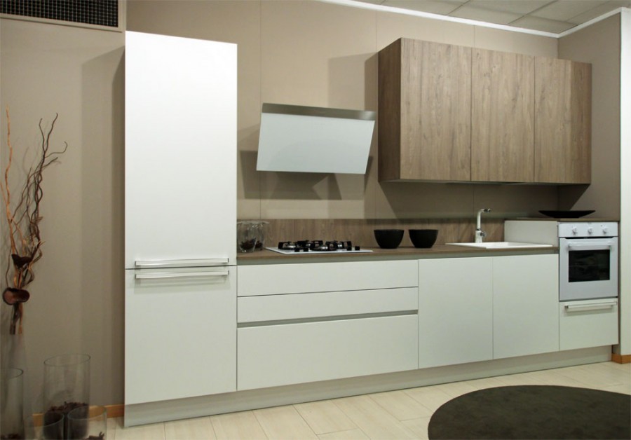 Arredobagno e Cucine Mobile per Cucina sottolavello componibile cm.120 con  3 sportelli e lavello Inox, Bianco : : Casa e cucina
