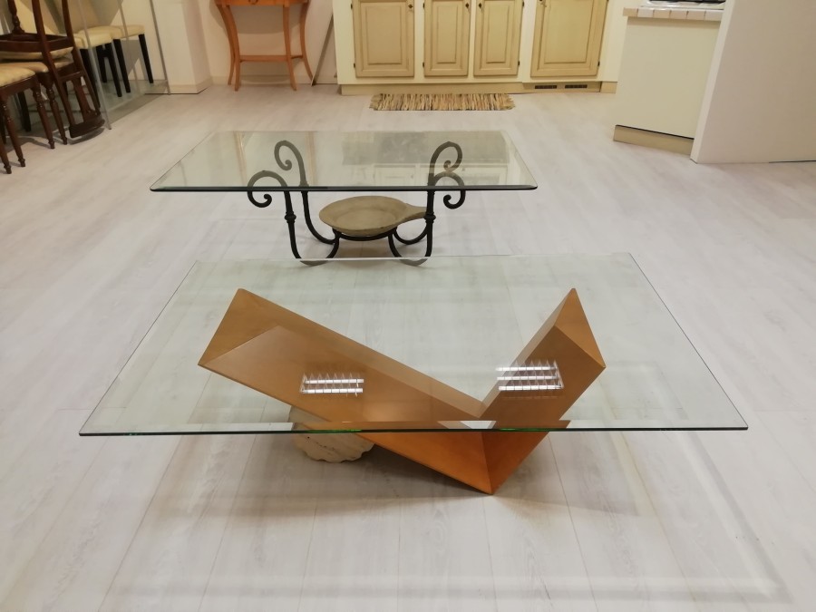 Tavolino rettangolare Moscheni Pietra & Ferro