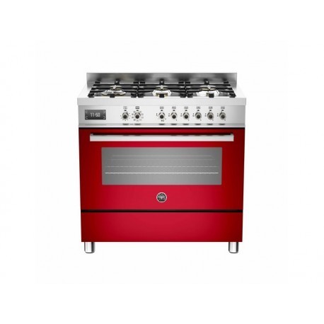 Cucina freestanding Bertazzoni Serie PRO 906 MFES  cm.90 - Rosso