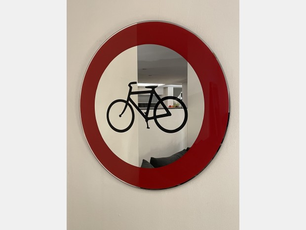 Specchio Davide Medri Segnale stradale tondo Biciclette