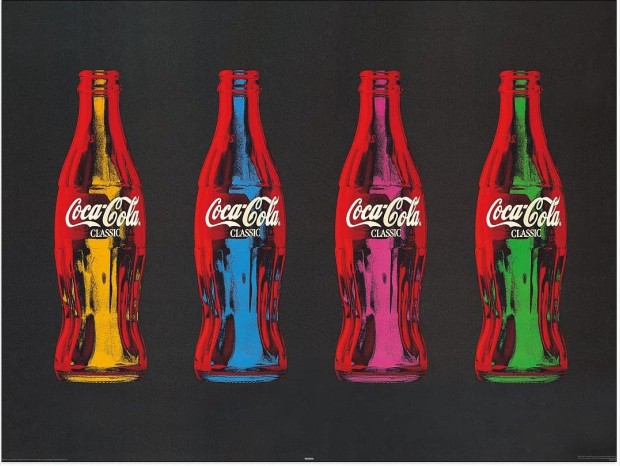 Quadro Produzione Artigianale Coca Cola Pop Art