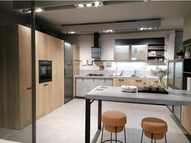 Cucina con penisola Snaidero LOFT